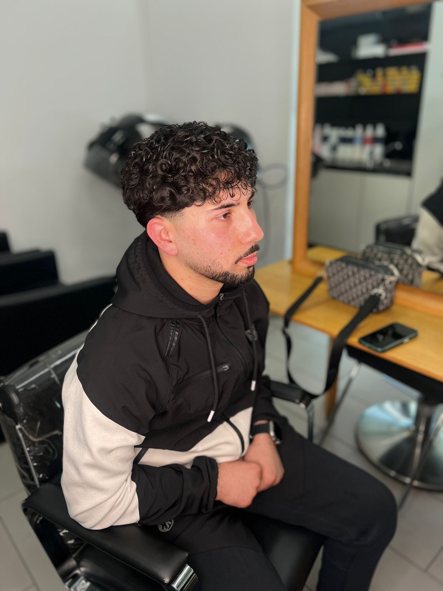 Curly perm hairstyle result 3